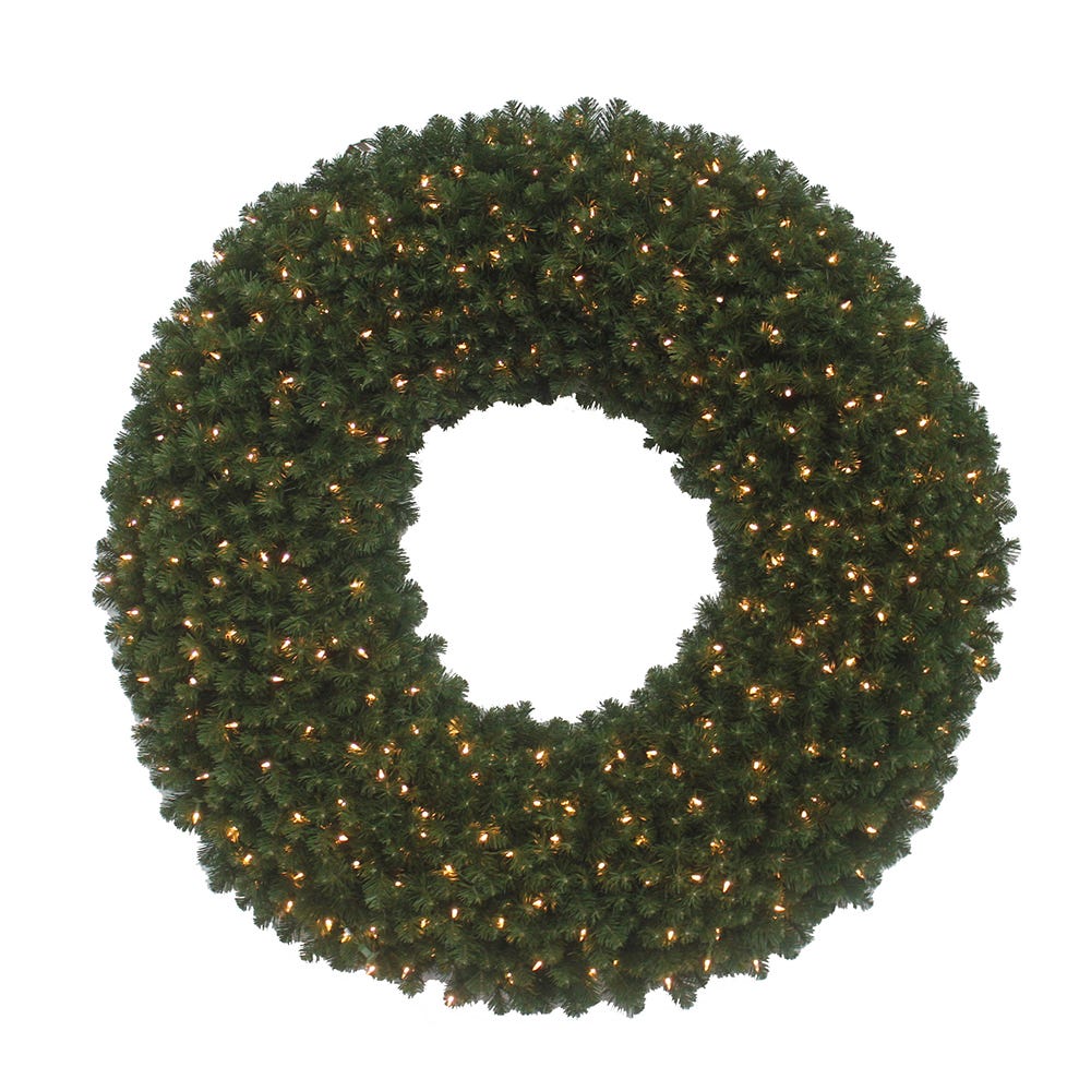 Kurt Adler 60-Inch Pre-Lit Twinkle Commercial Wreath