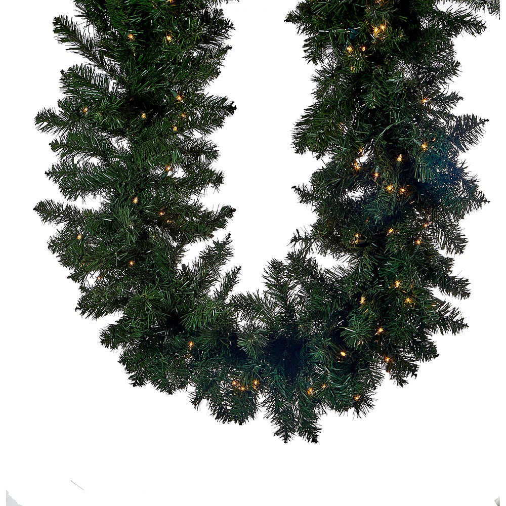 Kurt Adler 9-Foot x 18-Inch Pre-Lit Vanderbilt Garland