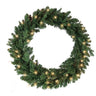 Kurt Adler 30-Inch Pre-Lit Clear Jackson Pine Wreath
