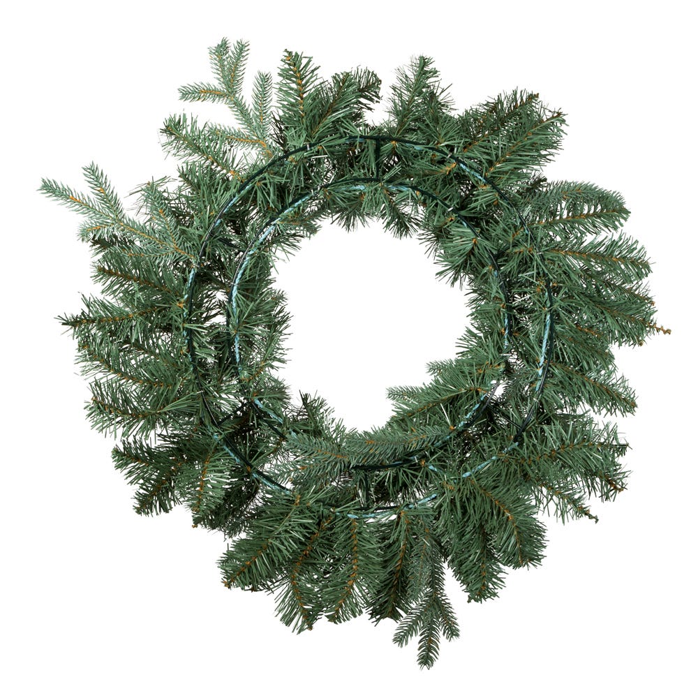 Kurt Adler 24-Inch Unlit Blue Spruce Wreath