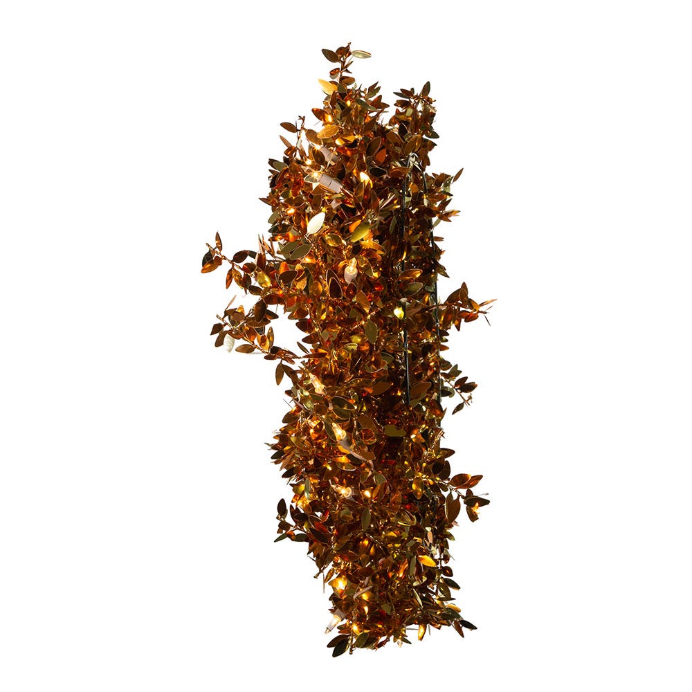 Kurt Adler 24-Inch Pre-Lit Gold Foil Wreath