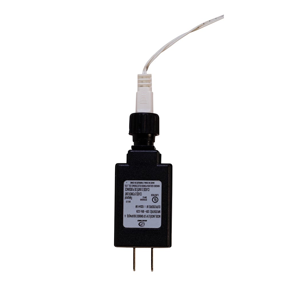 Kurt Adler 6-Foot 66-Light Gumball LED White Garland