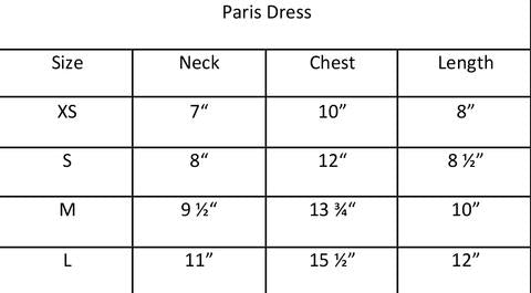 Hello Doggie Paris Cotton White Dog Dress