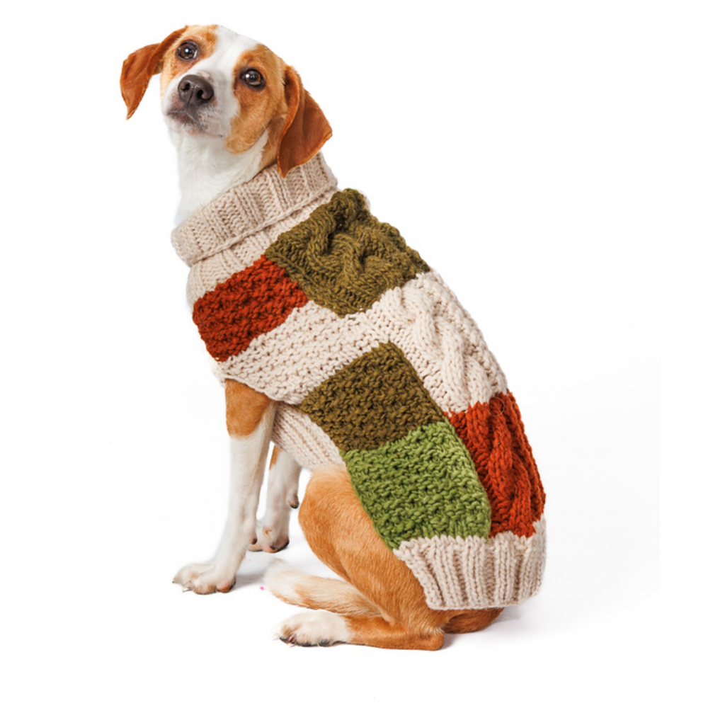 Chilly Dog Patchwork Wool Dog Sweater