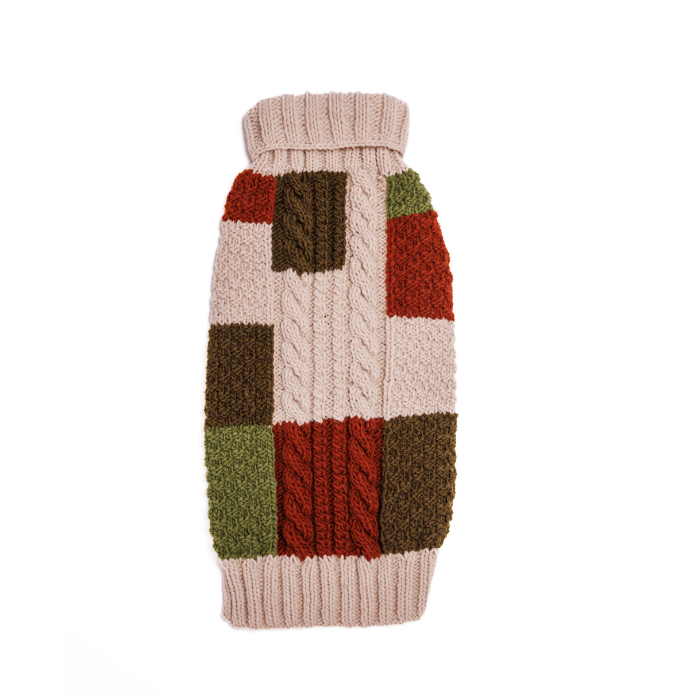 Chilly Dog Patchwork Wool Dog Sweater