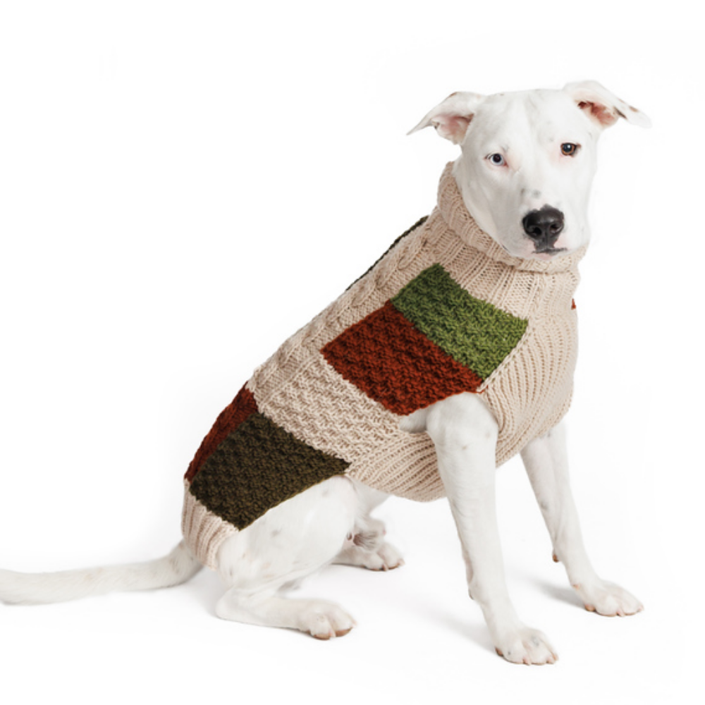 Chilly Dog Patchwork Wool Dog Sweater