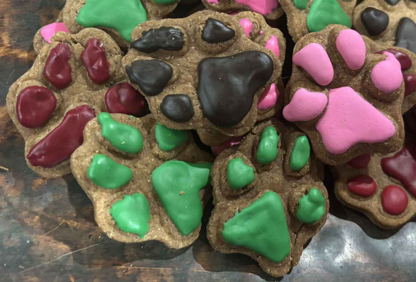 PAWsitively Organic Peanut Butter Frosted Paw Dog Treat
