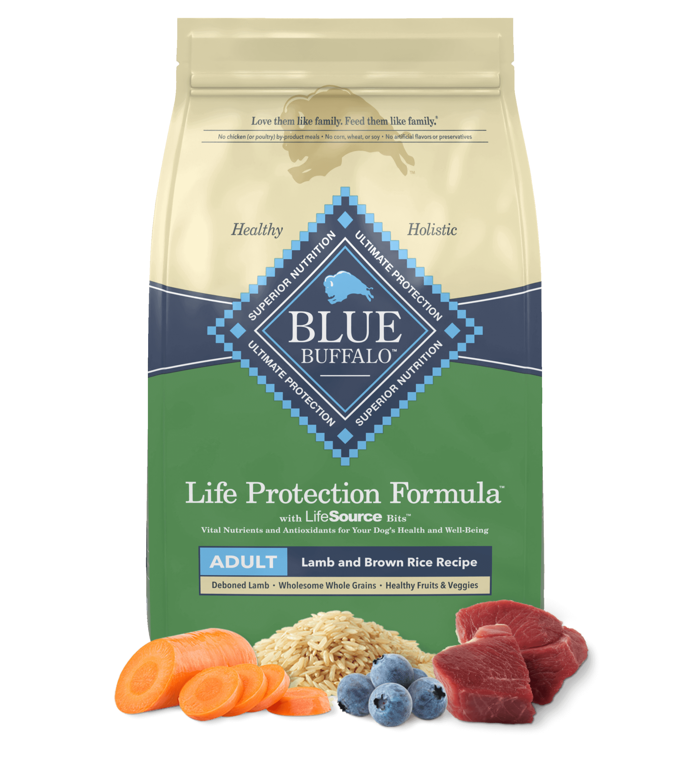 Blue Buffalo Adult Lamb and Brown Rice Dry Dog Food