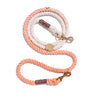 Peach Cotton Rope Dog Leash | Bolt Snaps, Adjustable | Found My Animal