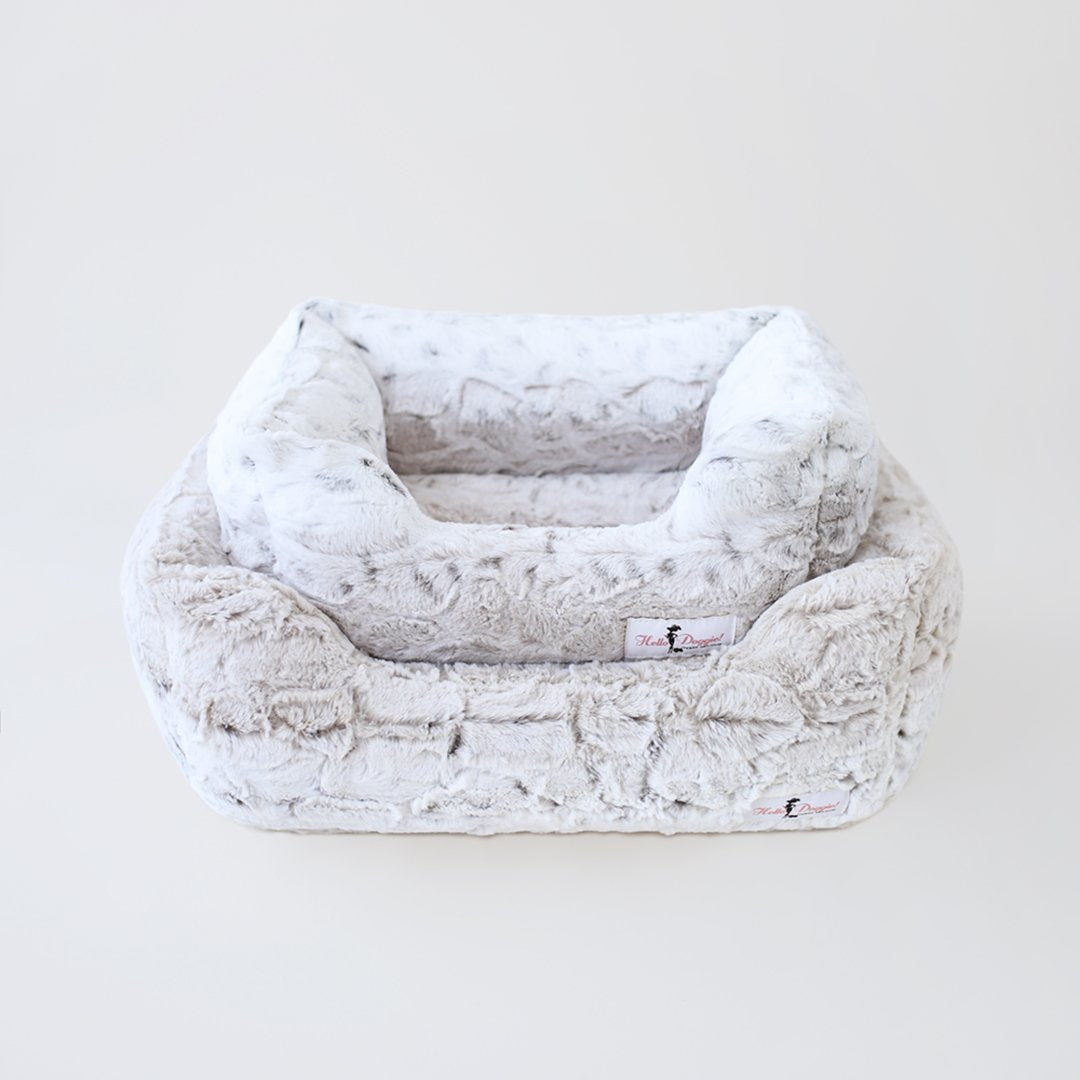 Hello Doggie Deluxe Pearl Leopard Dog Bed