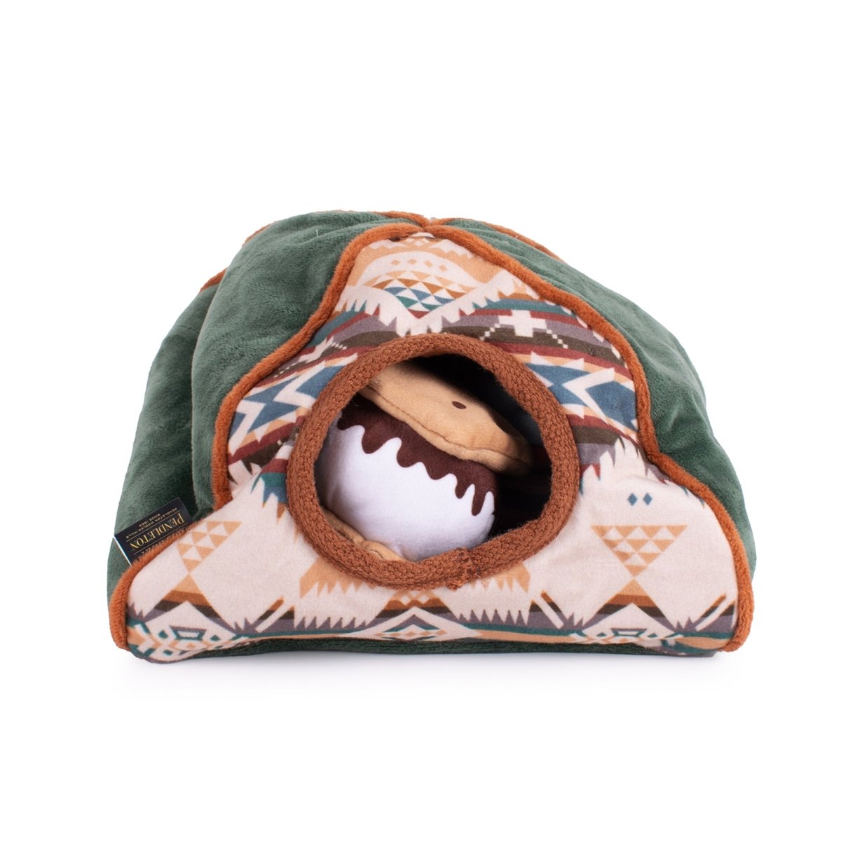 Pendleton Camp Discovery Tent Set Dog Plush Toy premium pet product