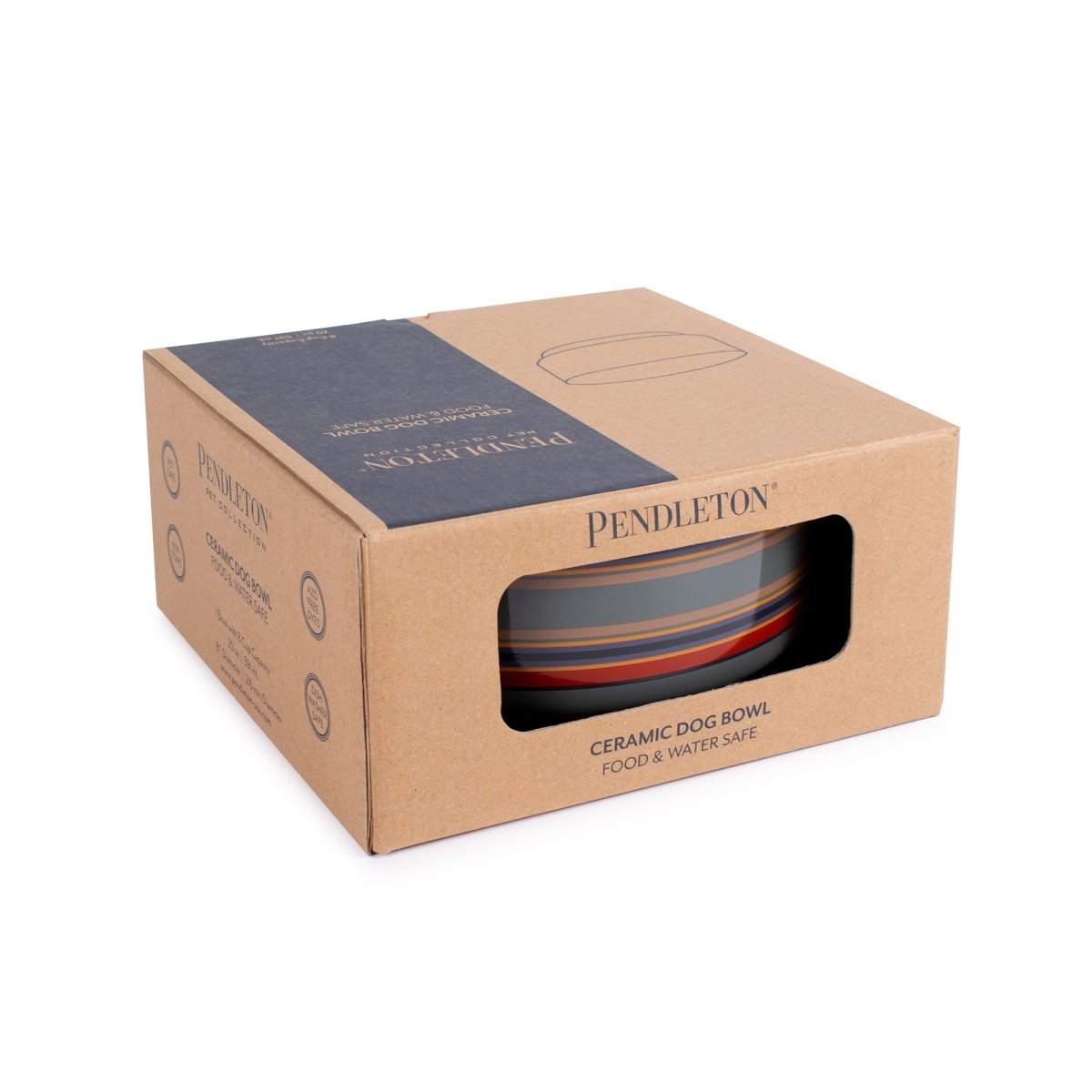 Pendleton Ceramic Food & Water Pet Bowl premium pet product