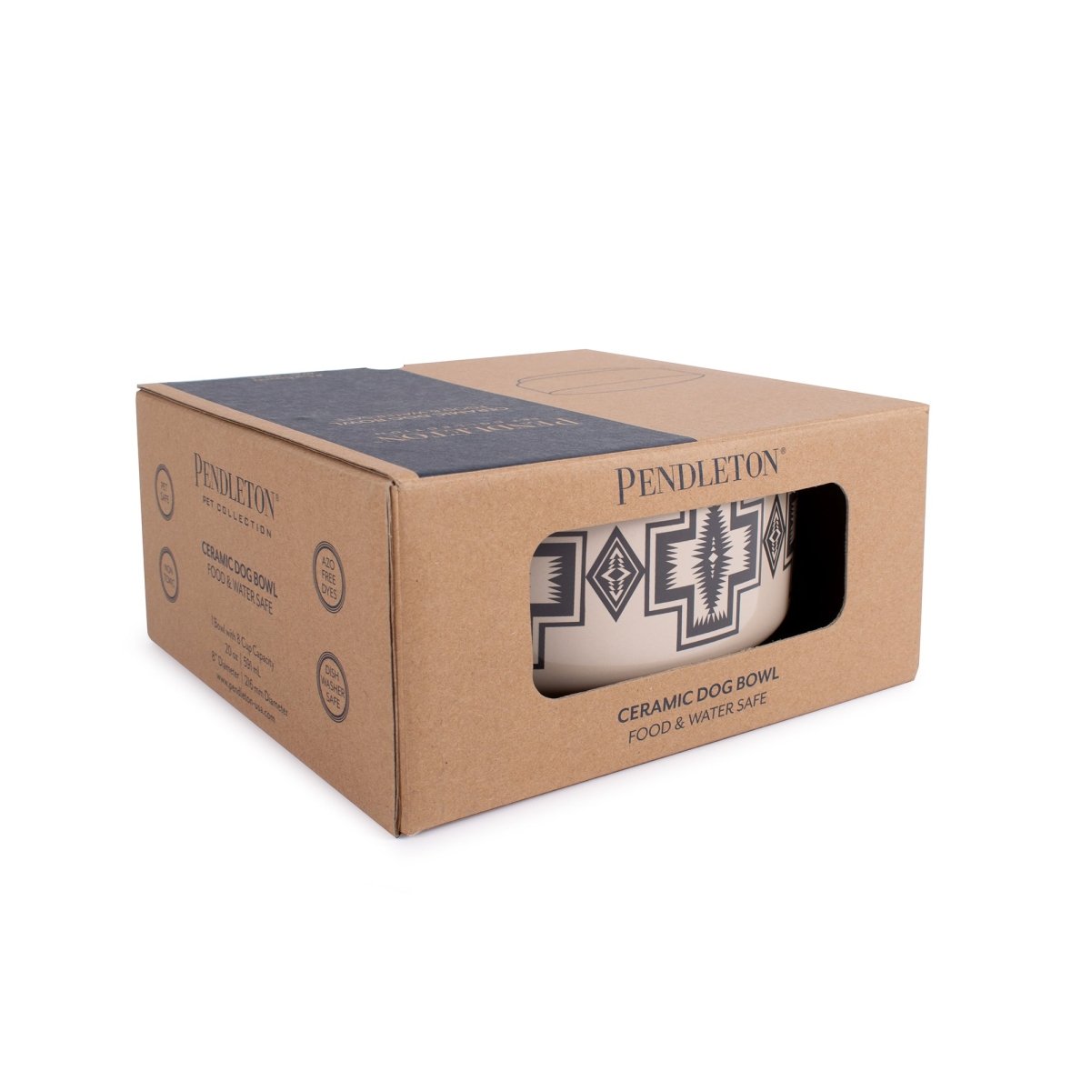 Pendleton Ceramic Food & Water Pet Bowl premium pet product