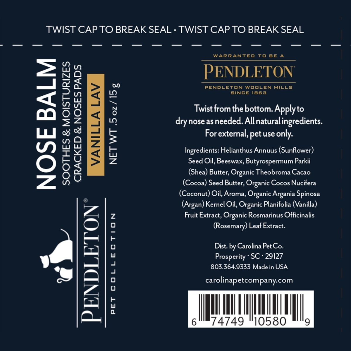 Pendleton Pet Nose Balm premium pet product