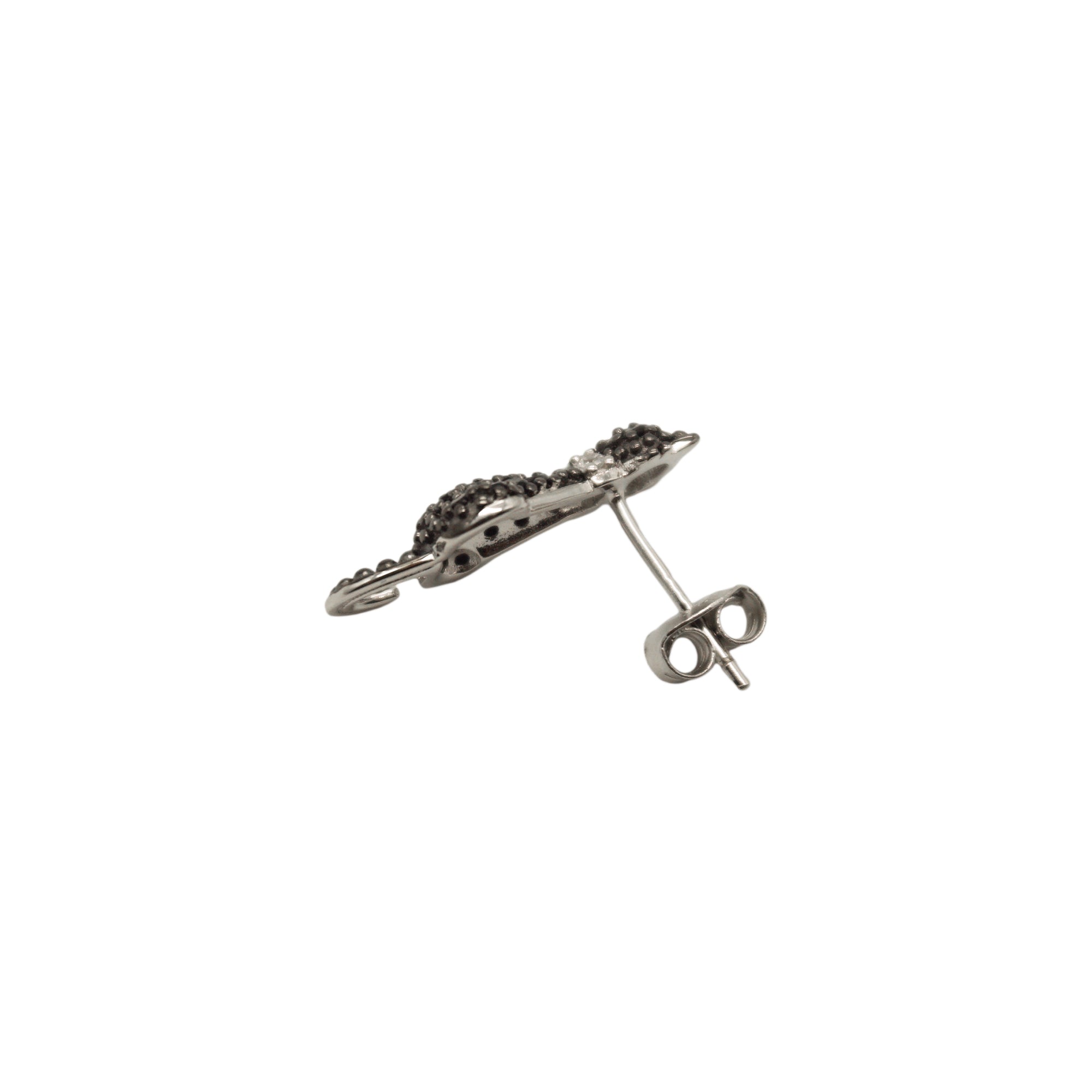 Black Cat Stud Earrings
