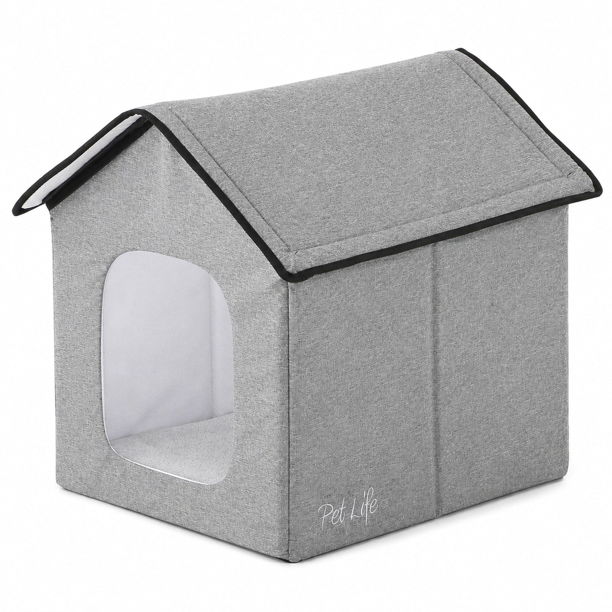 Pet Life Hush Puppy Collapsible Electronic Heating and Cooling Smart Pet House | HT Animal Supply