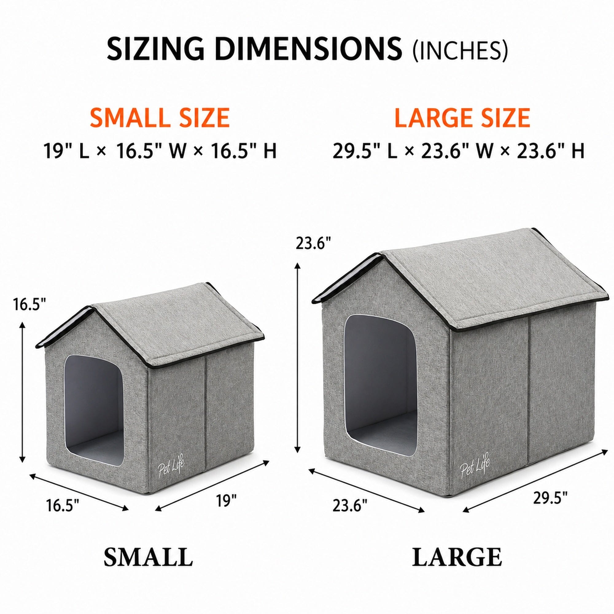 Pet Life Hush Puppy Collapsible Electronic Heating and Cooling Smart Pet House | HT Animal Supply