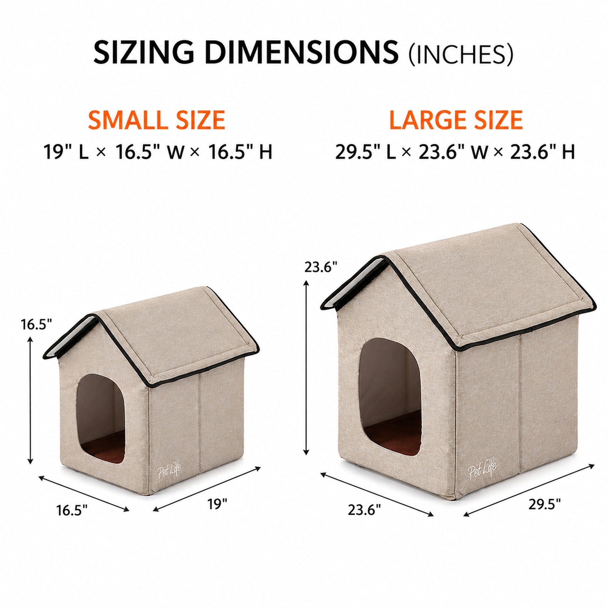 Pet Life Hush Puppy Collapsible Electronic Heating and Cooling Smart Pet House | HT Animal Supply
