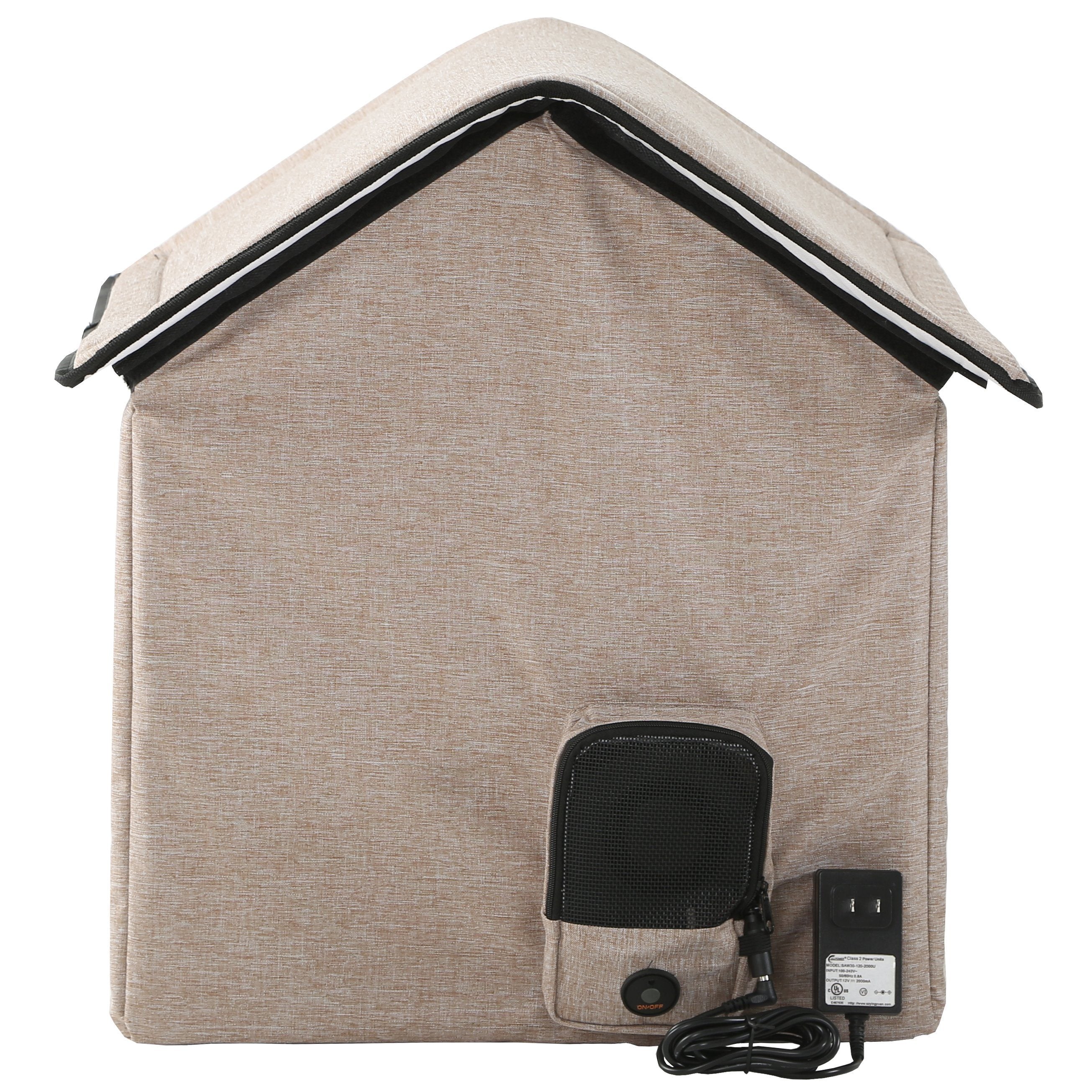 Pet Life Hush Puppy Collapsible Electronic Heating and Cooling Smart Pet House
