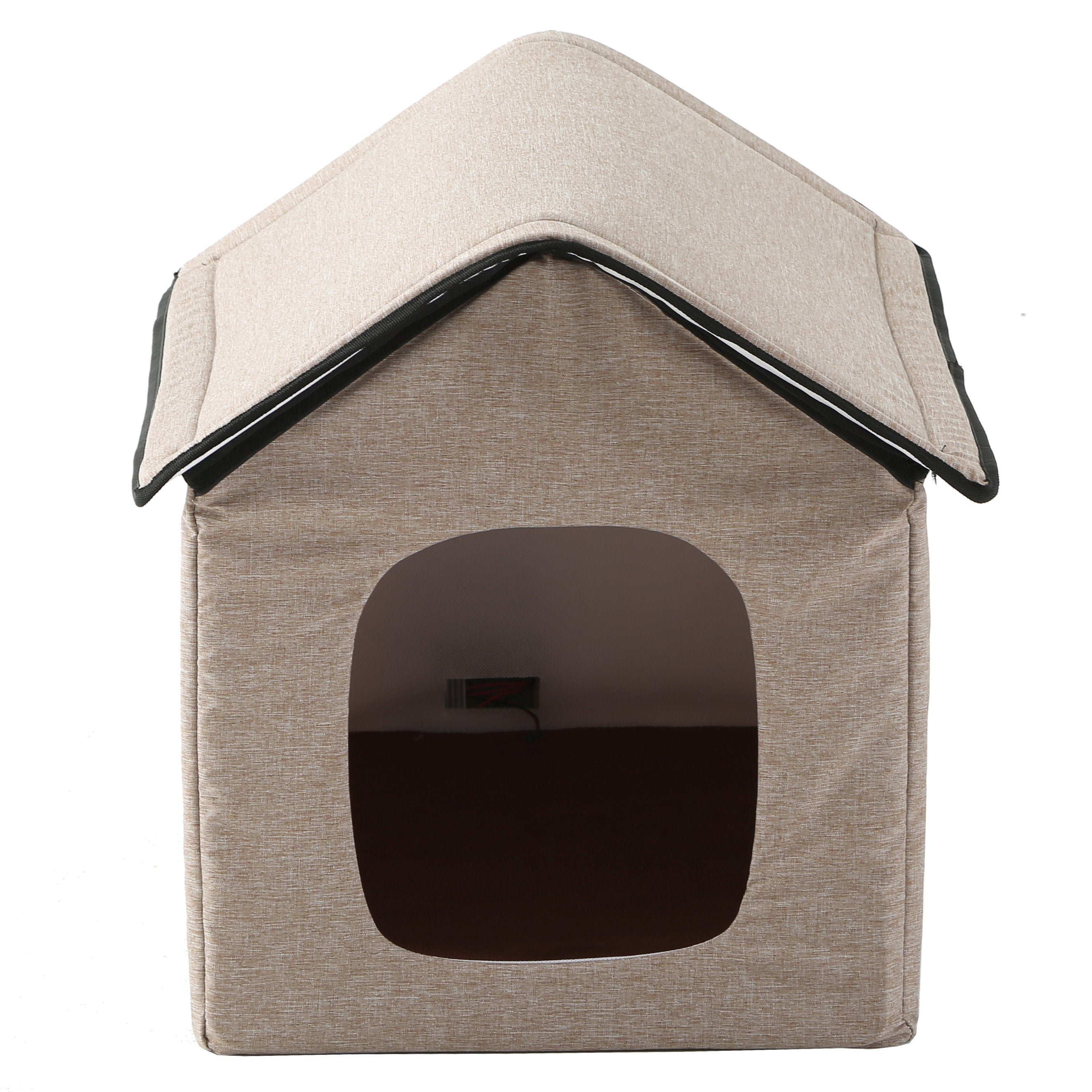 Pet Life Hush Puppy Collapsible Electronic Heating and Cooling Smart Pet House