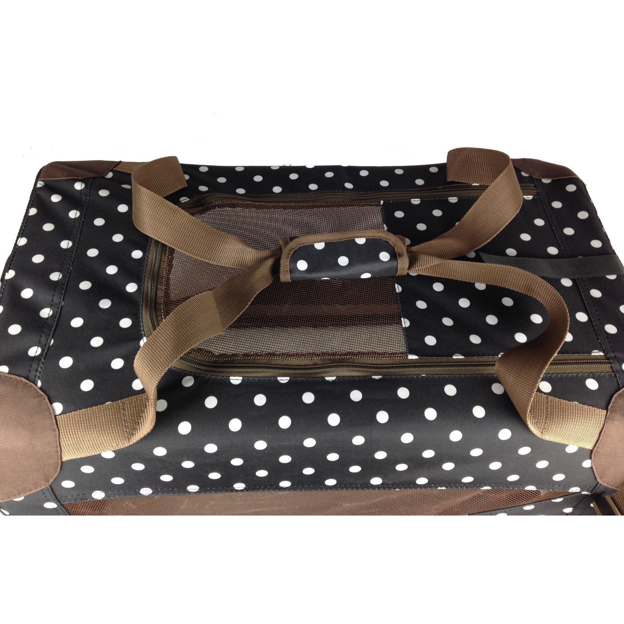 Pet Life 360 degrees Vista View Zippered Soft Folding Collapsible Durable Metal Framed Pet Dog Crate House Carrier