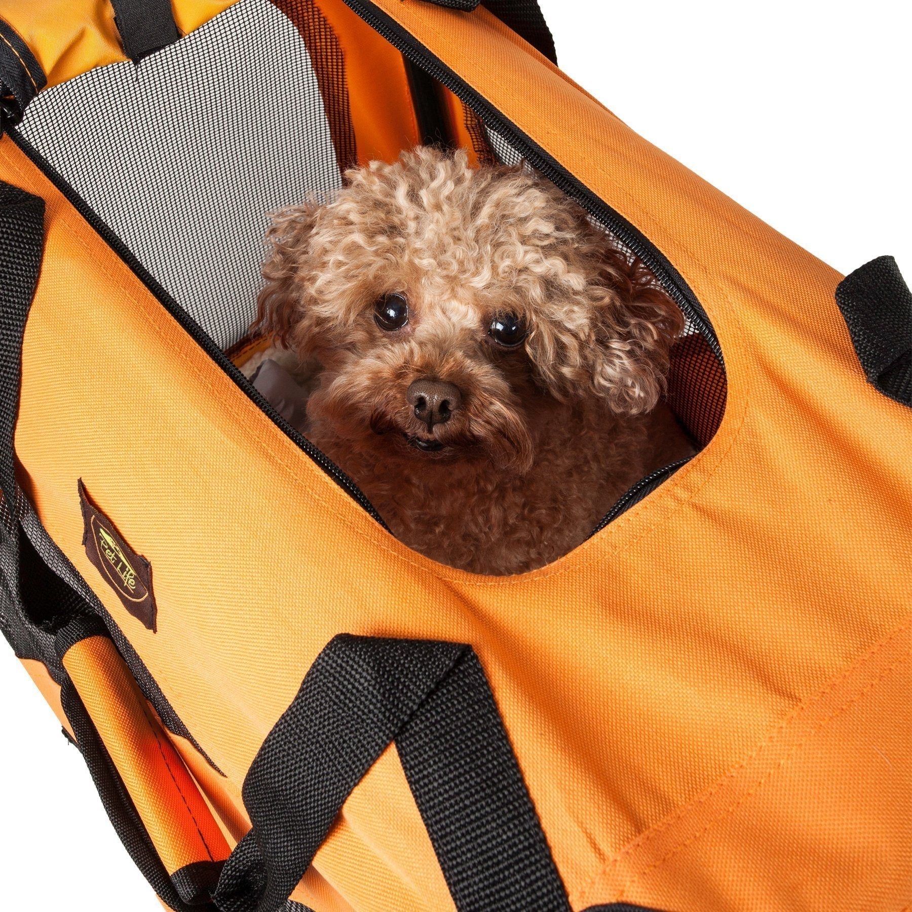 Pet Life 360 degrees Vista View Zippered Soft Folding Collapsible Durable Metal Framed Pet Dog Crate House Carrier