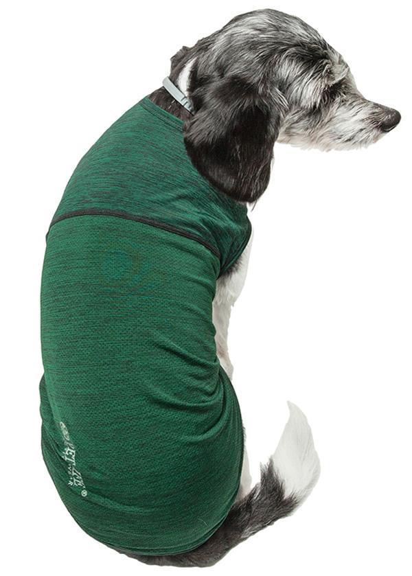 Pet Life Active Aero-Pawlse Quick-Dry and 4-Way-Stretch Yoga Fitness Dog T-Shirt Tank Top