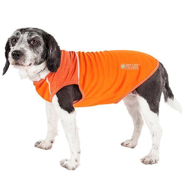 Pet Life Active Aero-Pawlse Quick-Dry and 4-Way-Stretch Yoga Fitness Dog T-Shirt Tank Top