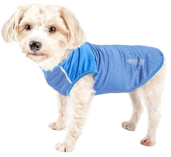 Pet Life ® Active Aero-Pawlse Quick-Dry and 4-Way-Stretch Yoga Fitness Dog T-Shirt Tank Top