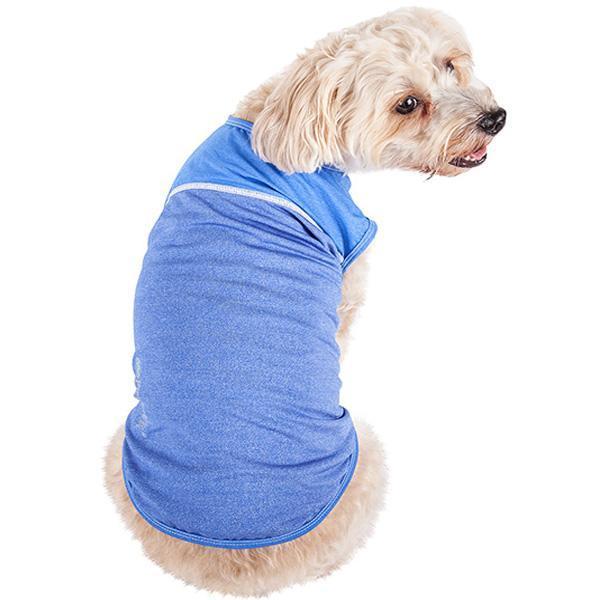 Pet Life Active Aero-Pawlse Quick-Dry and 4-Way-Stretch Yoga Fitness Dog T-Shirt Tank Top