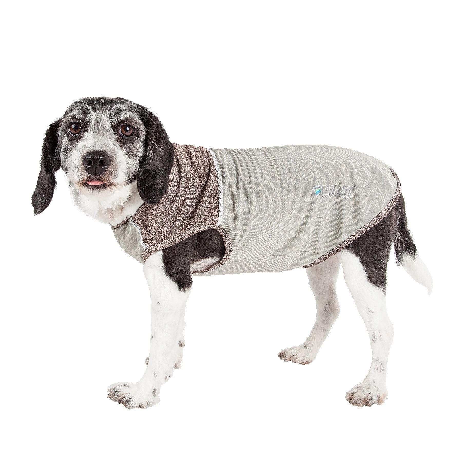 Pet Life Active Aero-Pawlse Quick-Dry and 4-Way-Stretch Yoga Fitness Dog T-Shirt Tank Top