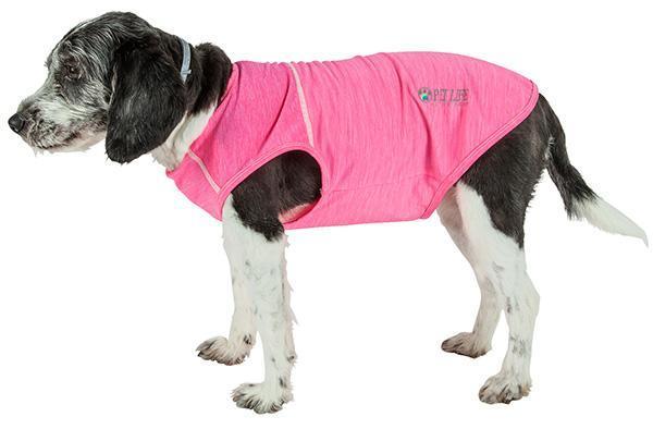 Pet Life Active Aero-Pawlse Quick-Dry and 4-Way-Stretch Yoga Fitness Dog T-Shirt Tank Top