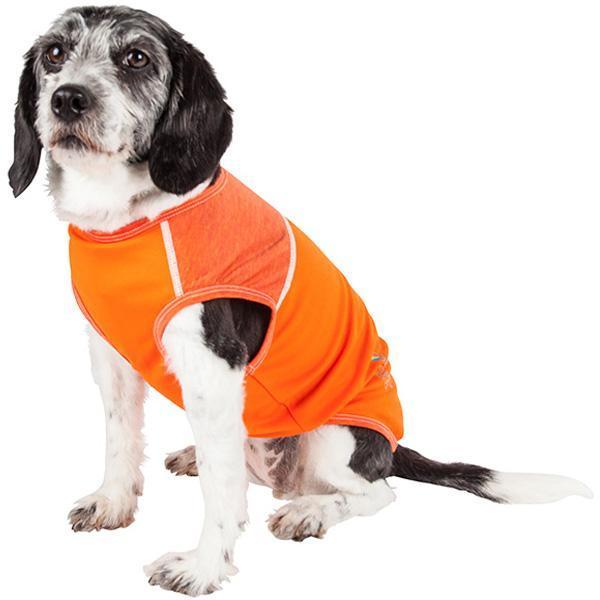 Pet Life Active Aero-Pawlse Quick-Dry and 4-Way-Stretch Yoga Fitness Dog T-Shirt Tank Top