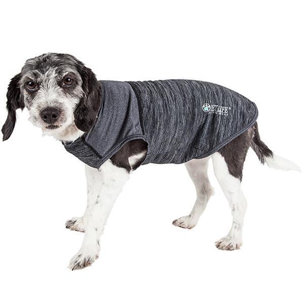 Pet Life Active Aero-Pawlse Quick-Dry and 4-Way-Stretch Yoga Fitness Dog T-Shirt Tank Top