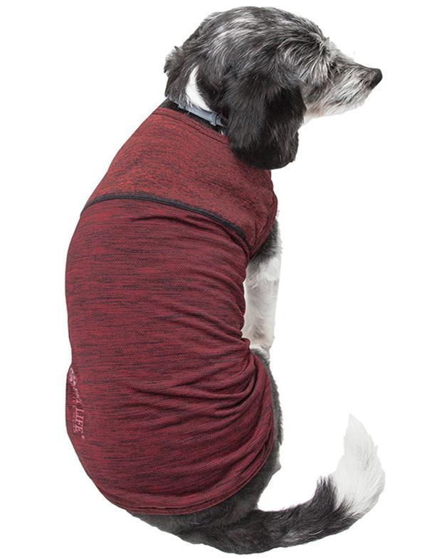 Pet Life Active Aero-Pawlse Quick-Dry and 4-Way-Stretch Yoga Fitness Dog T-Shirt Tank Top