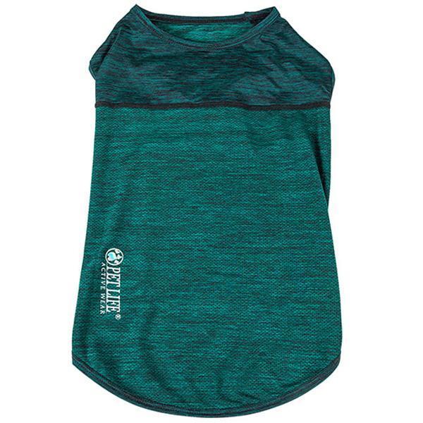 Pet Life Active Aero-Pawlse Quick-Dry and 4-Way-Stretch Yoga Fitness Dog T-Shirt Tank Top