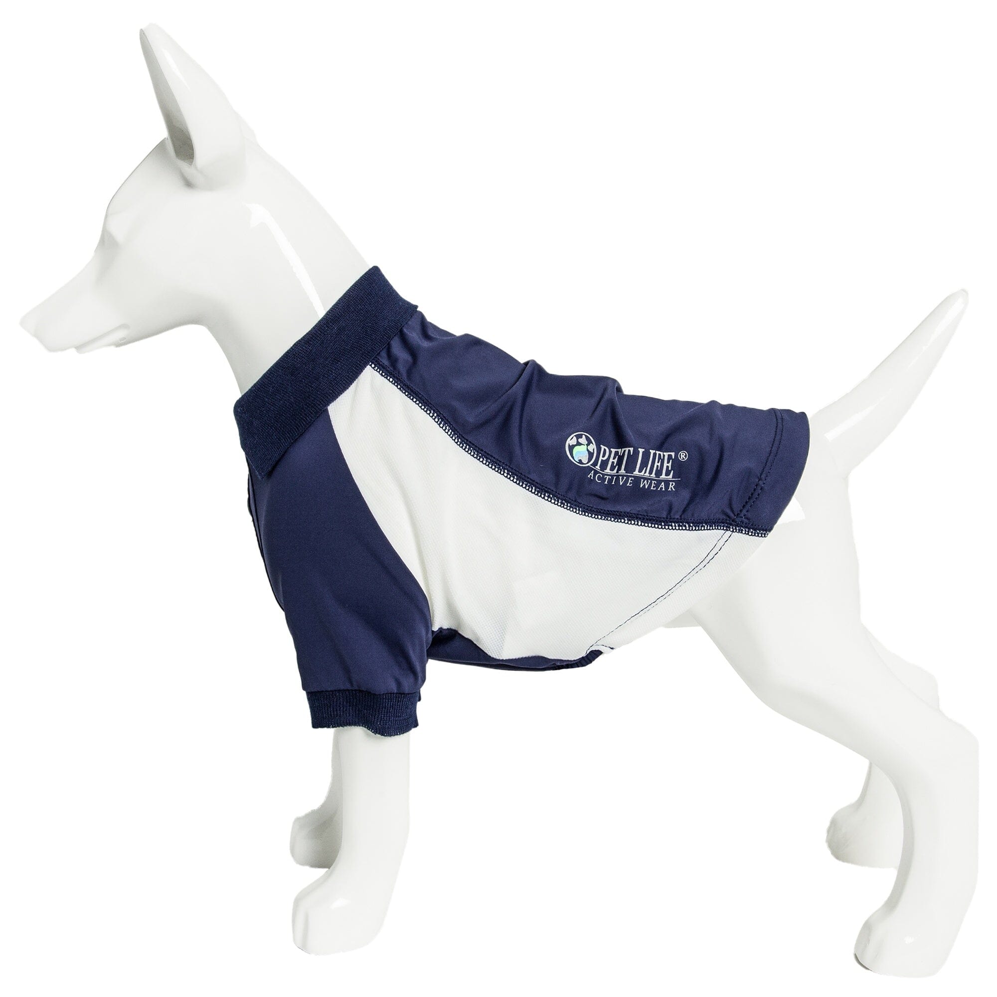 Pet Life Active Barko Pawlo Relax-Stretch Quick-Drying Performance Dog Polo T-Shirt | HT Animal Supply