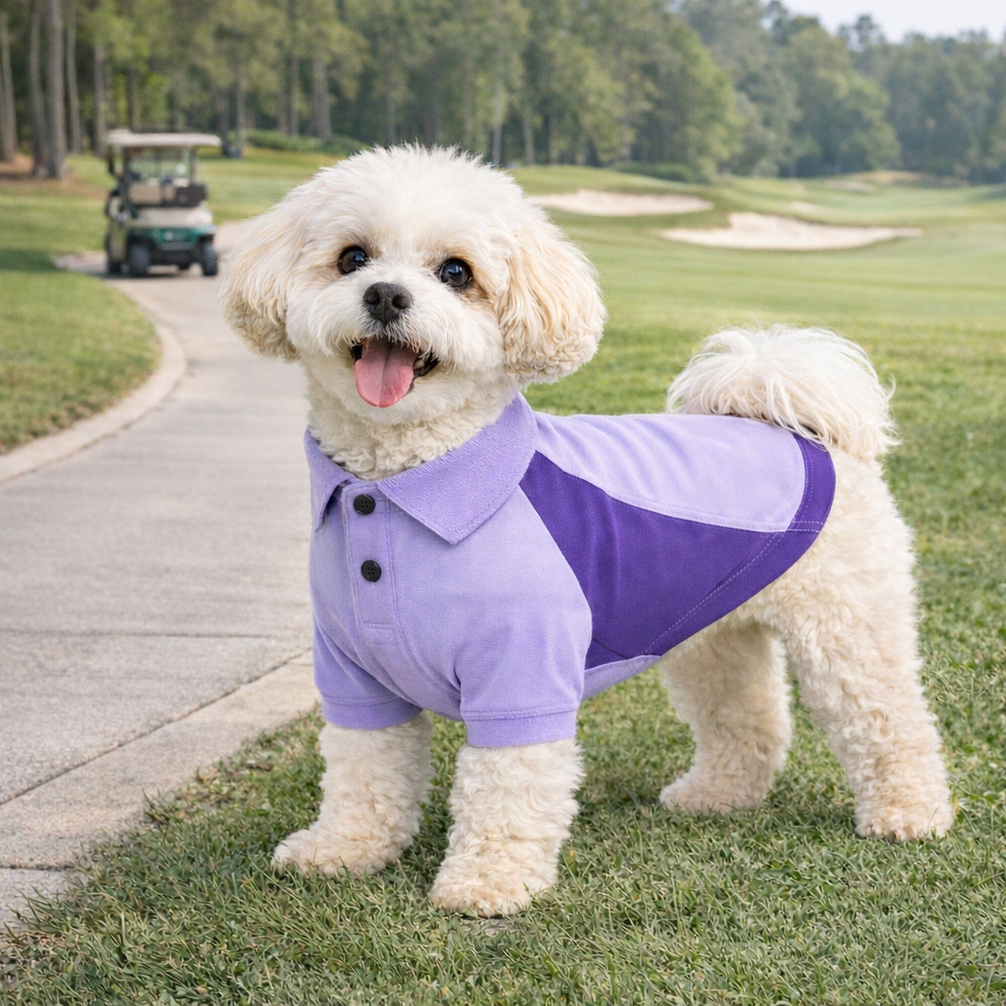 Pet Life Active Barko Pawlo Relax-Stretch Quick-Drying Performance Dog Polo T-Shirt | HT Animal Supply