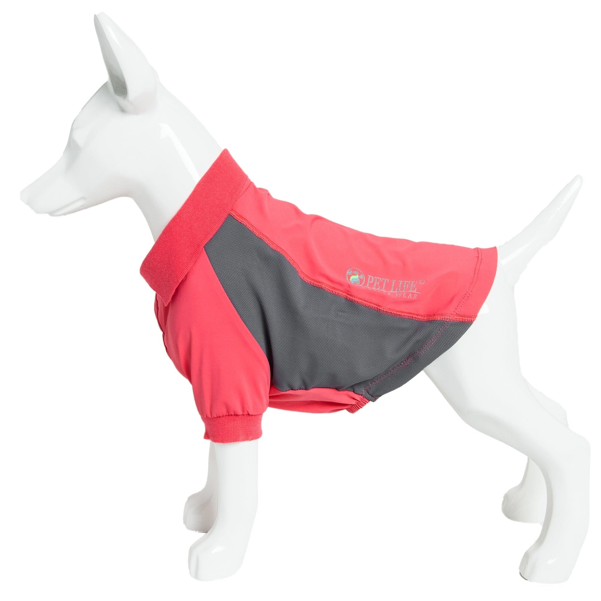 Pet Life Active Barko Pawlo Relax-Stretch Quick-Drying Performance Dog Polo T-Shirt | HT Animal Supply