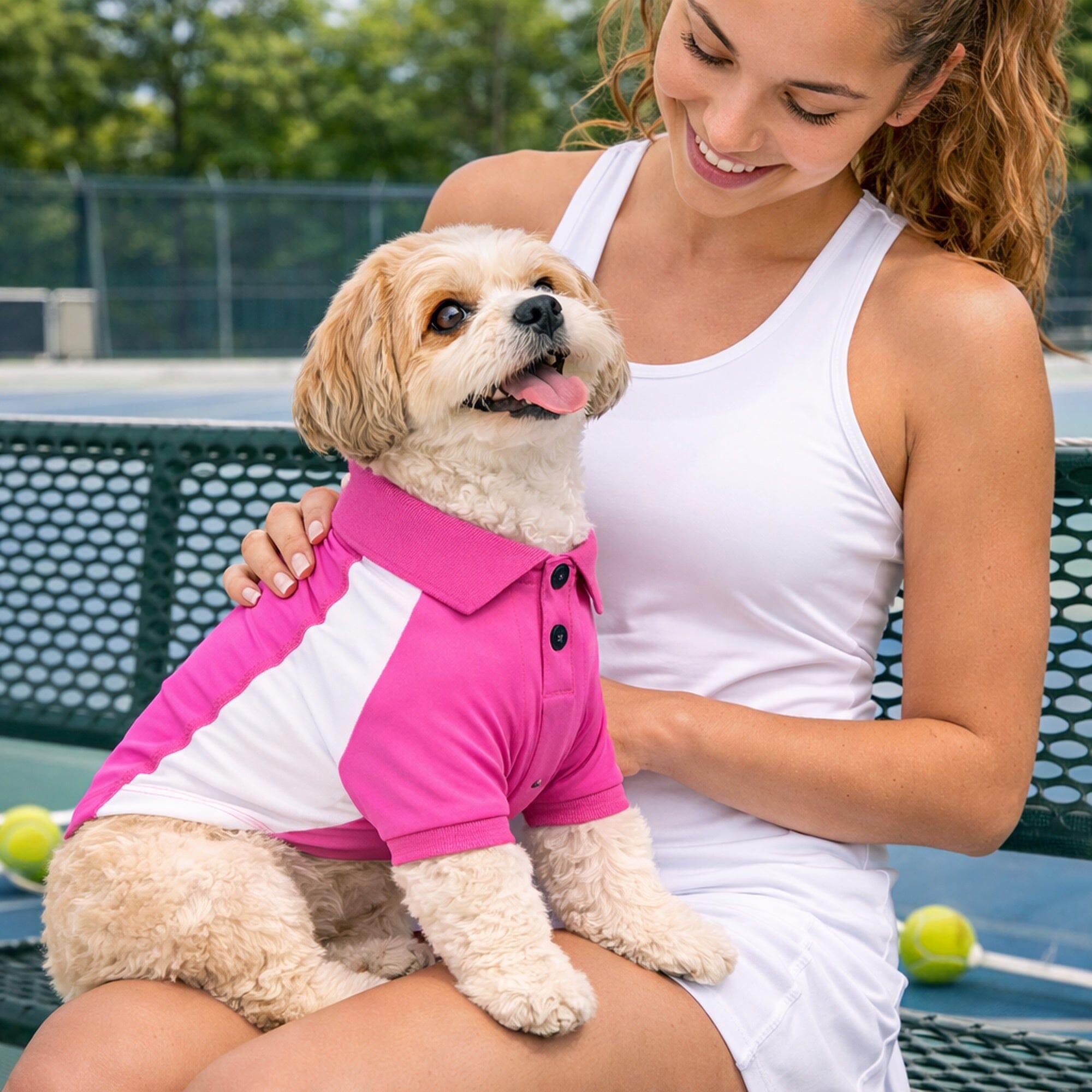 Pet Life Active Barko Pawlo Relax-Stretch Quick-Drying Performance Dog Polo T-Shirt | HT Animal Supply