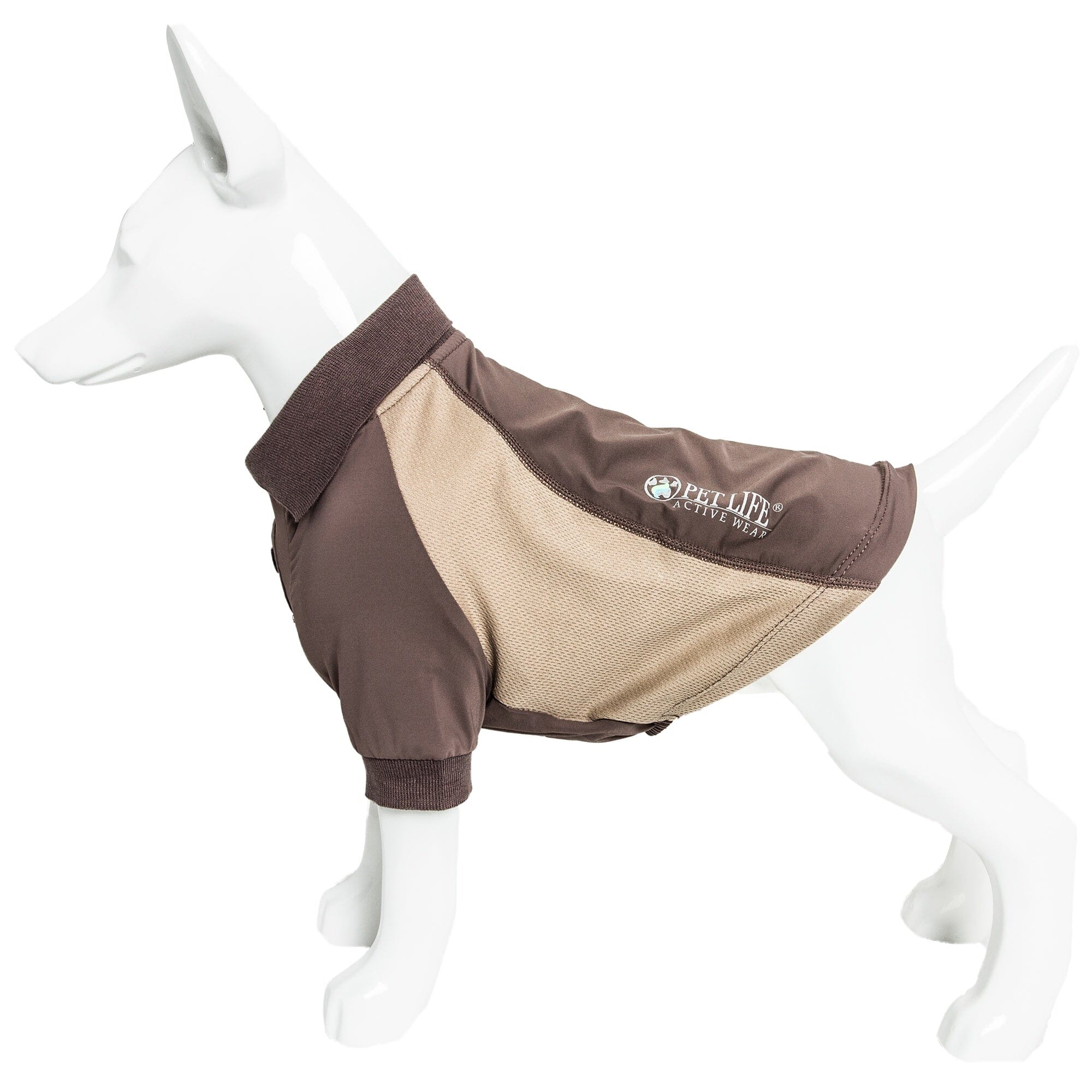 Pet Life Active Barko Pawlo Relax-Stretch Quick-Drying Performance Dog Polo T-Shirt | HT Animal Supply