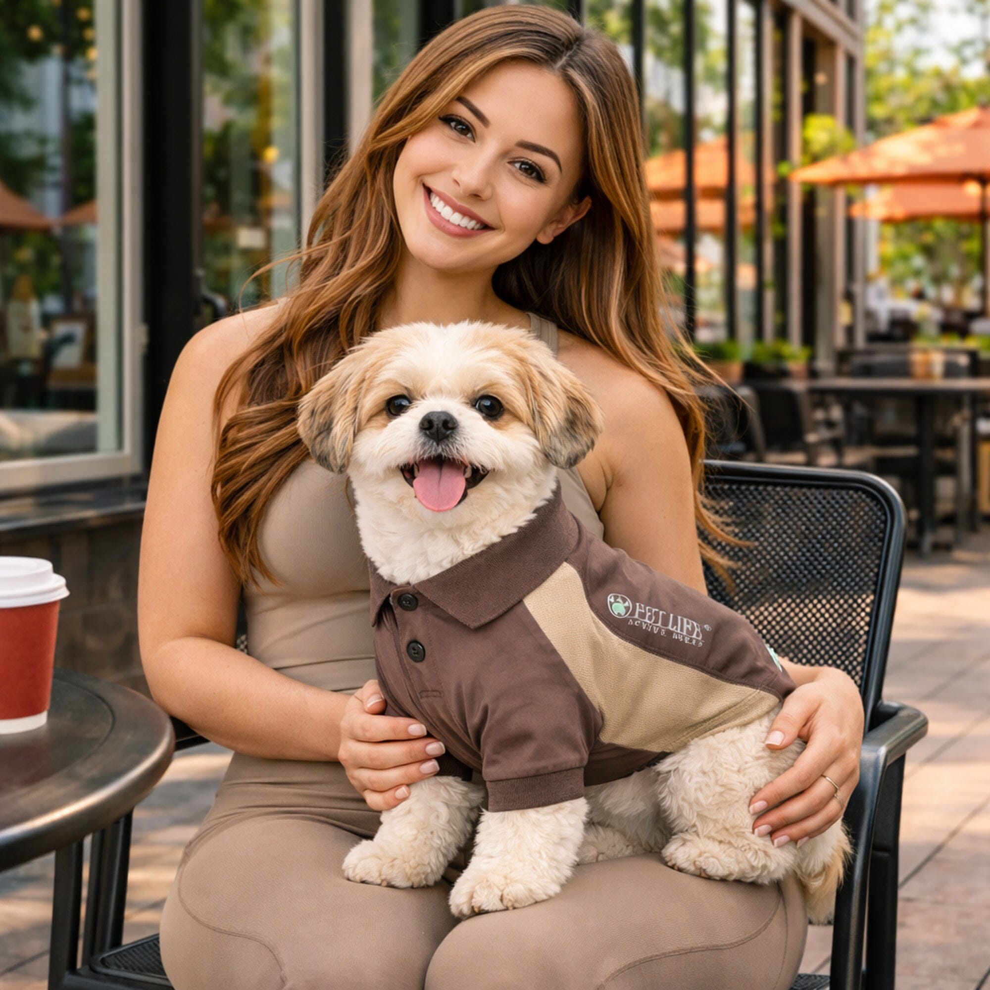Pet Life Active Barko Pawlo Relax-Stretch Quick-Drying Performance Dog Polo T-Shirt | HT Animal Supply