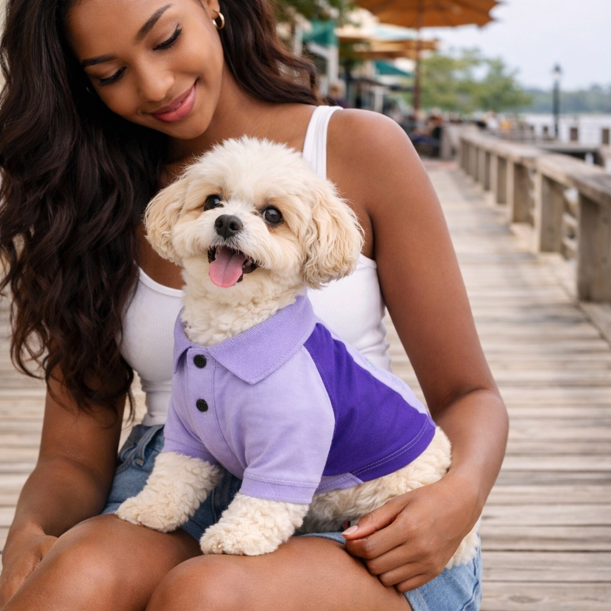 Pet Life Active Barko Pawlo Relax-Stretch Quick-Drying Performance Dog Polo T-Shirt | HT Animal Supply