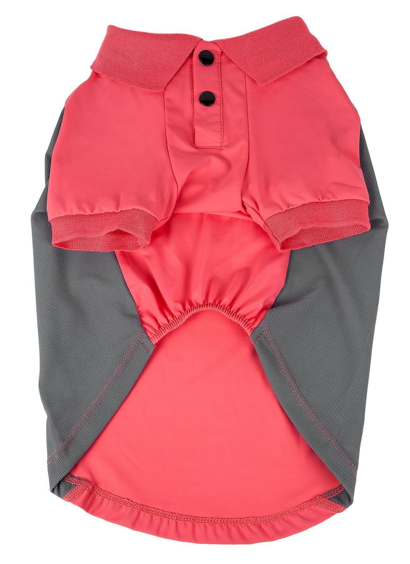 Pet Life ® Active Barko Pawlo Relax-Stretch Quick-Drying Performance Dog Polo T-Shirt