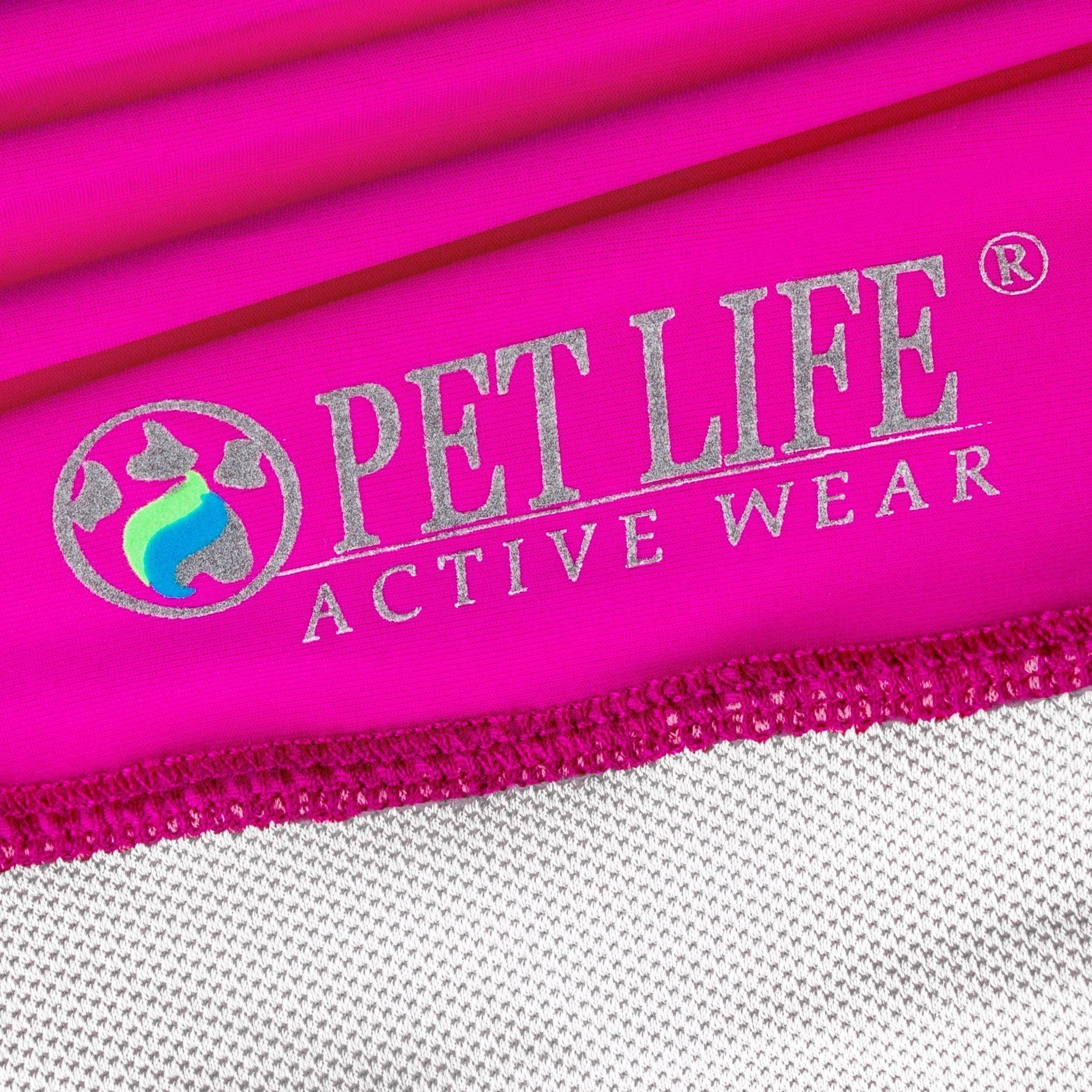 Pet Life Active Barko Pawlo Relax-Stretch Quick-Drying Performance Dog Polo T-Shirt