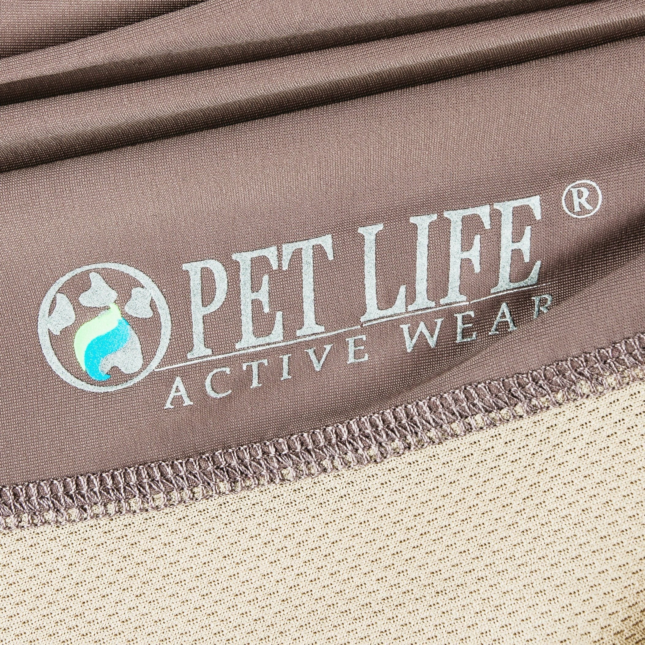 Pet Life Active Barko Pawlo Relax-Stretch Quick-Drying Performance Dog Polo T-Shirt