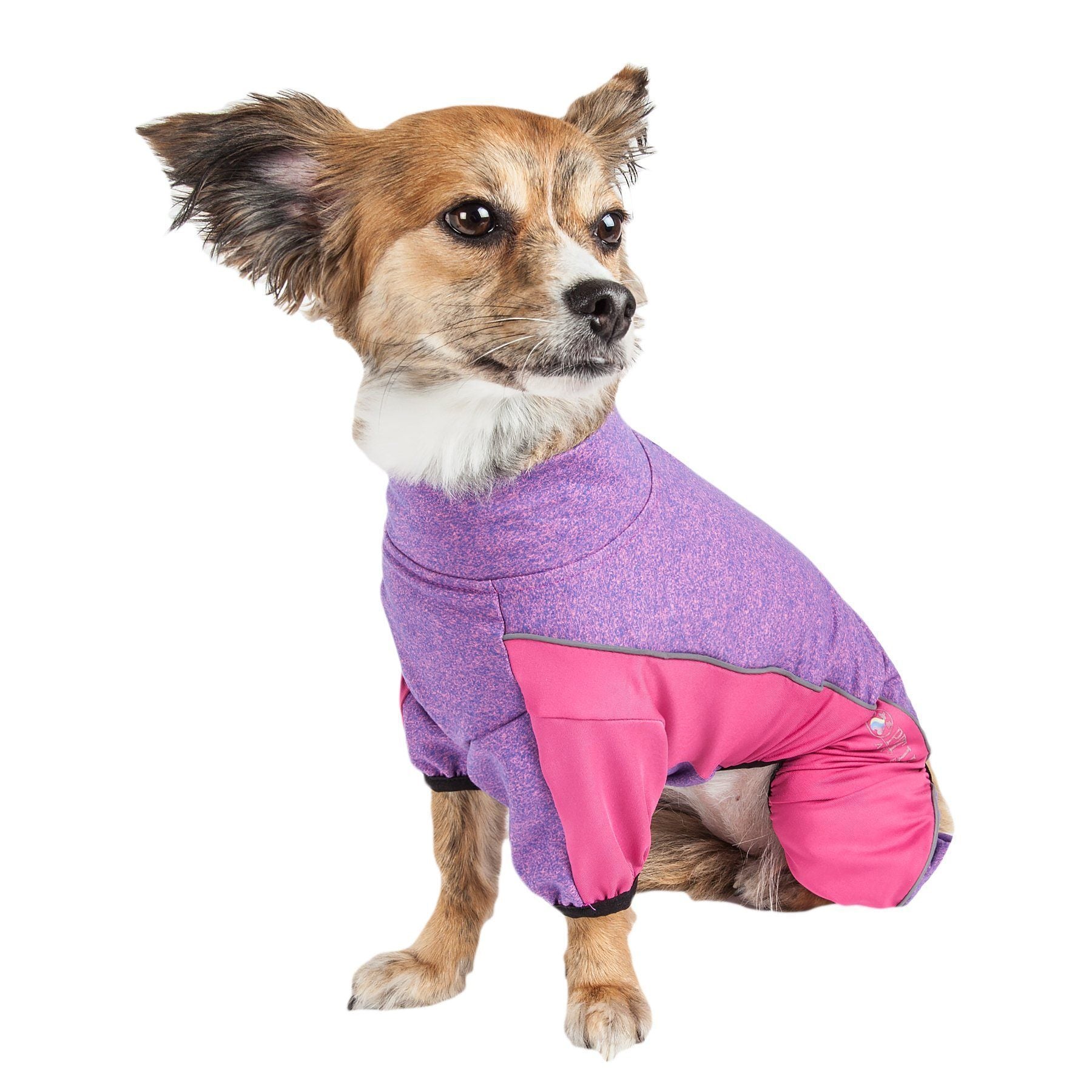 Pet Life Active Chase Pacer Medium-weight 4-Way-Stretch Yoga Fitness Dog Tracksuit