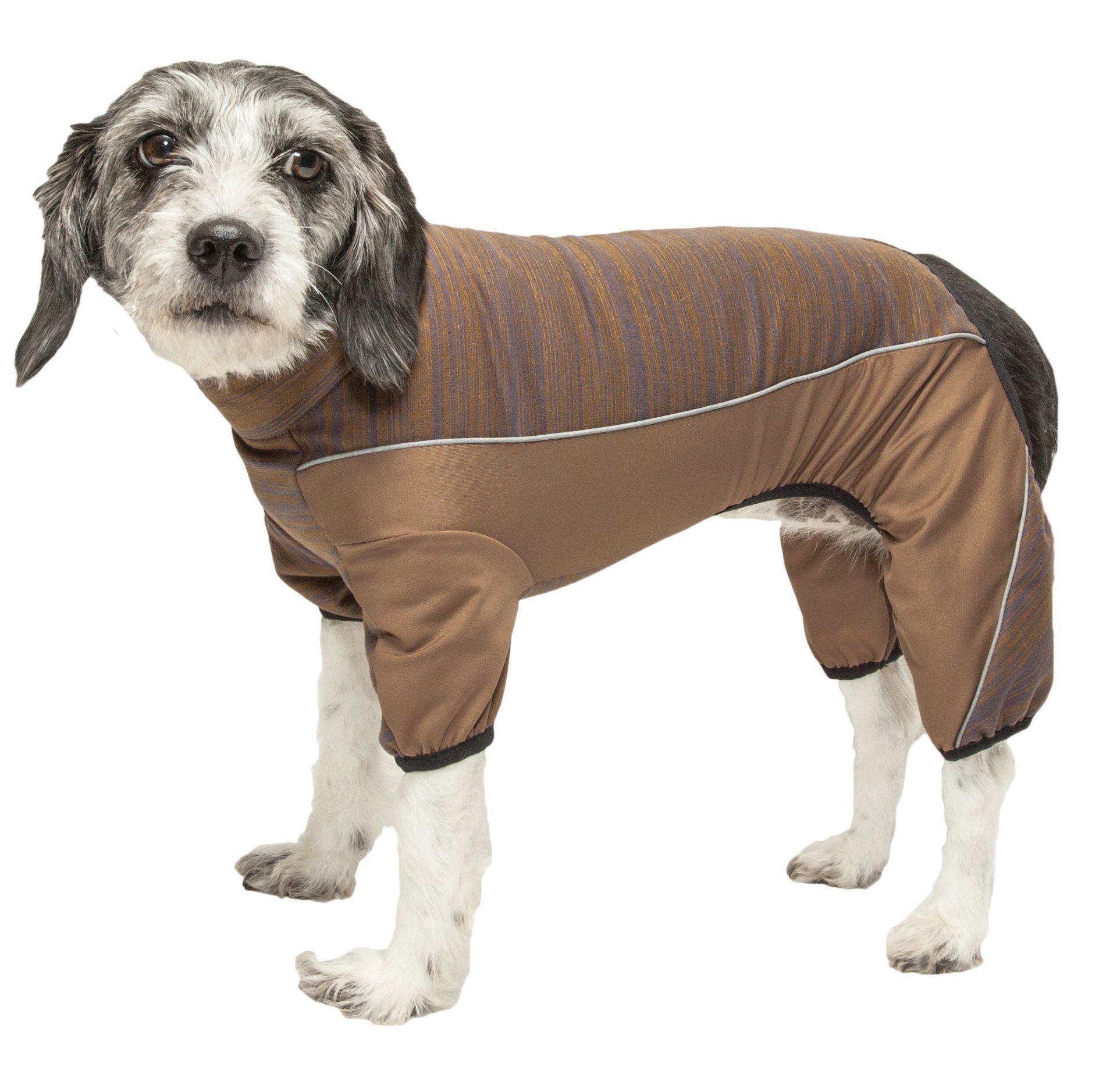 Pet Life Active Chase Pacer Medium-weight 4-Way-Stretch Yoga Fitness Dog Tracksuit