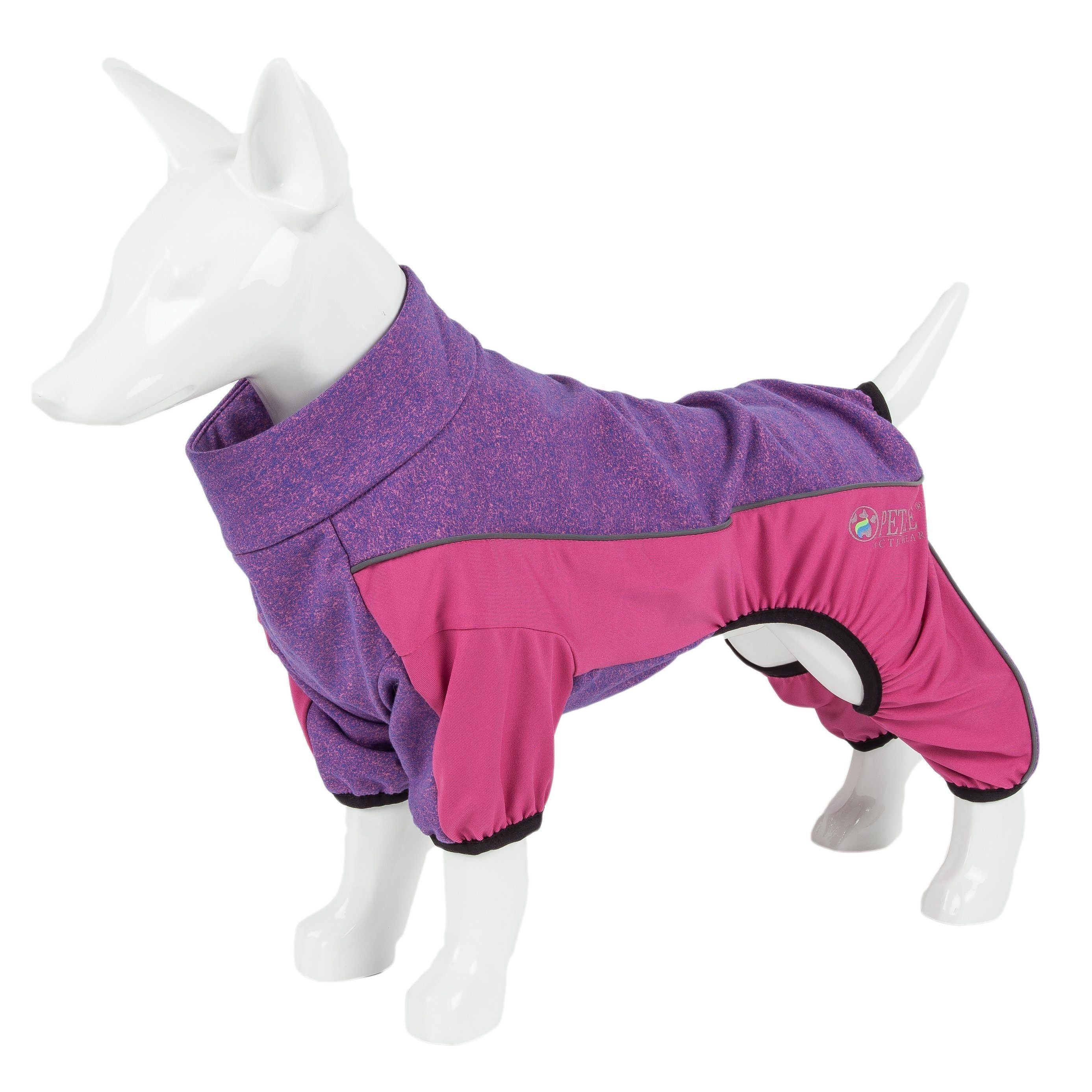 Pet Life Active Chase Pacer Medium-weight 4-Way-Stretch Yoga Fitness Dog Tracksuit