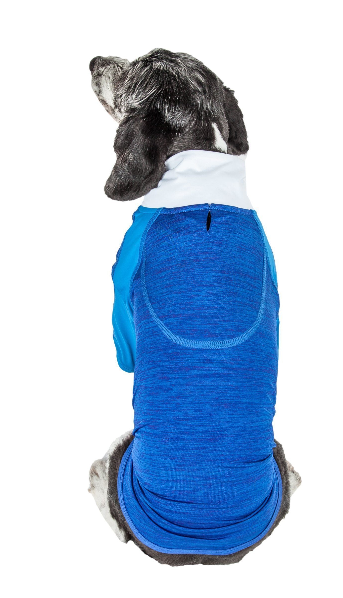 Pet Life ® Active Chewitt Wagassy 4-Way-Stretch Yoga Fitness Long-Sleeve Dog T-Shirt